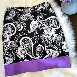 Ann Taylor loft paysley skirt